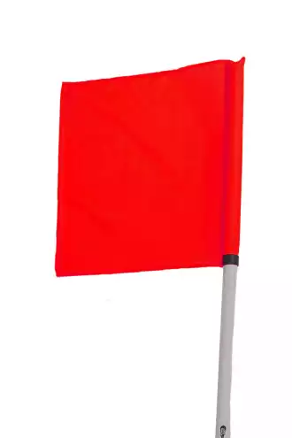 Set of 4 red corner flags
