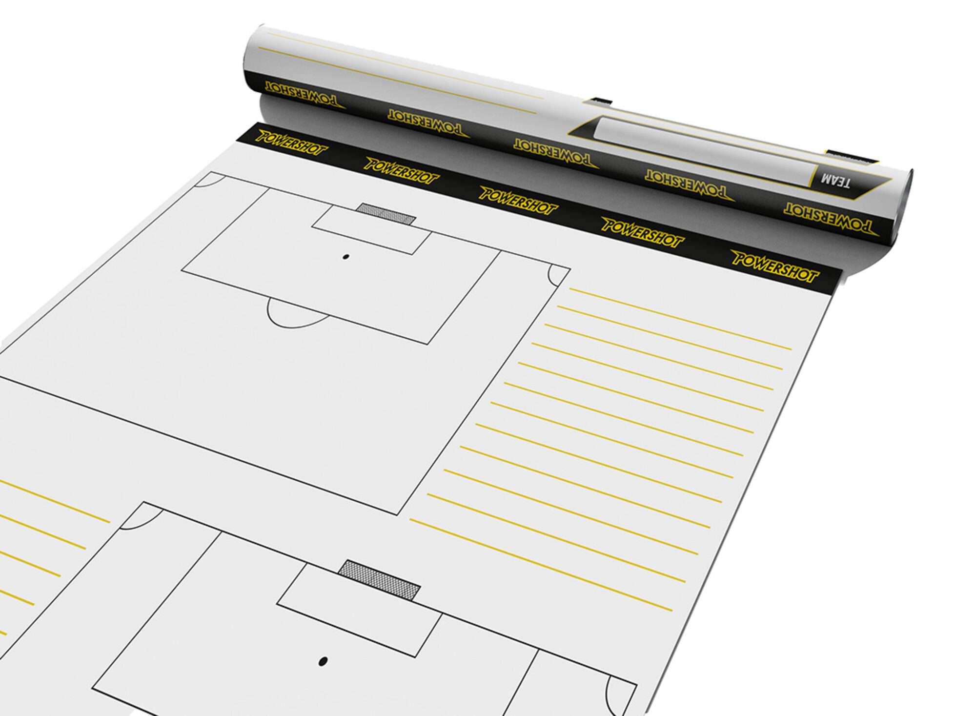 Image du produit : Roll of tactical football sheets - Half-field