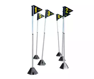 6 illuminated agility milestones (with remote control)