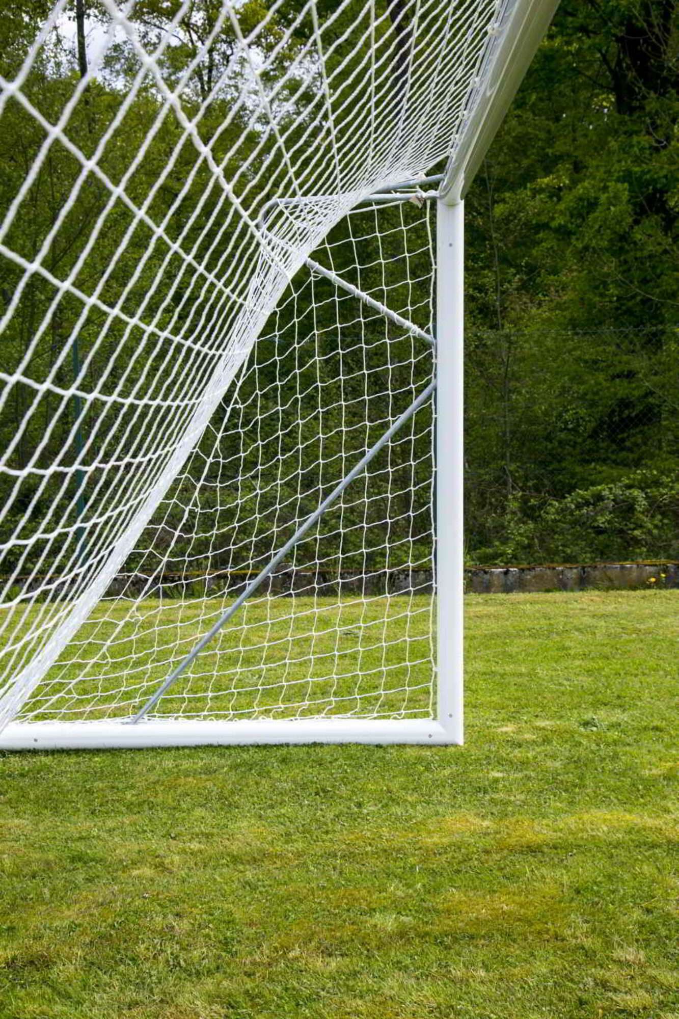 Image du produit : 11-a-side football net 4mm - White - For goal 7.32 x 2.44 x 0.8 x 1.5m
