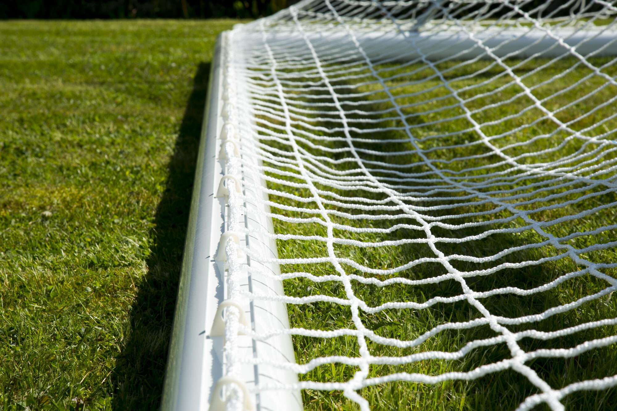 Image du produit : 11-a-side football net 4mm - White - For goal 7.32 x 2.44 x 0.8 x 1.5m