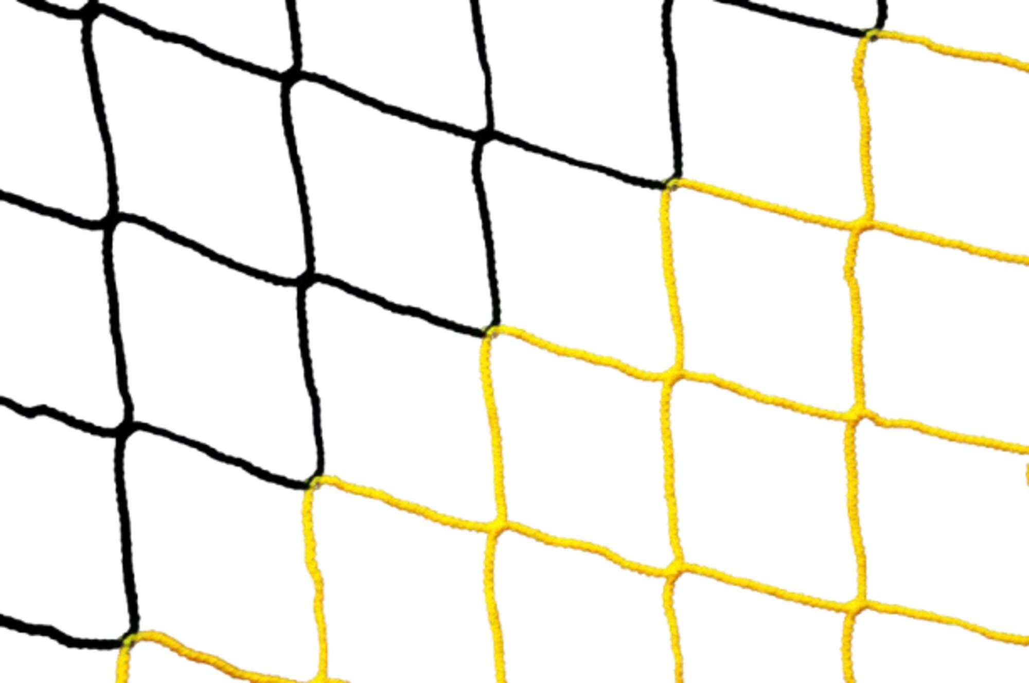Image du produit : Football goal net 5 x 2 m - 4 mm - Yellow and black