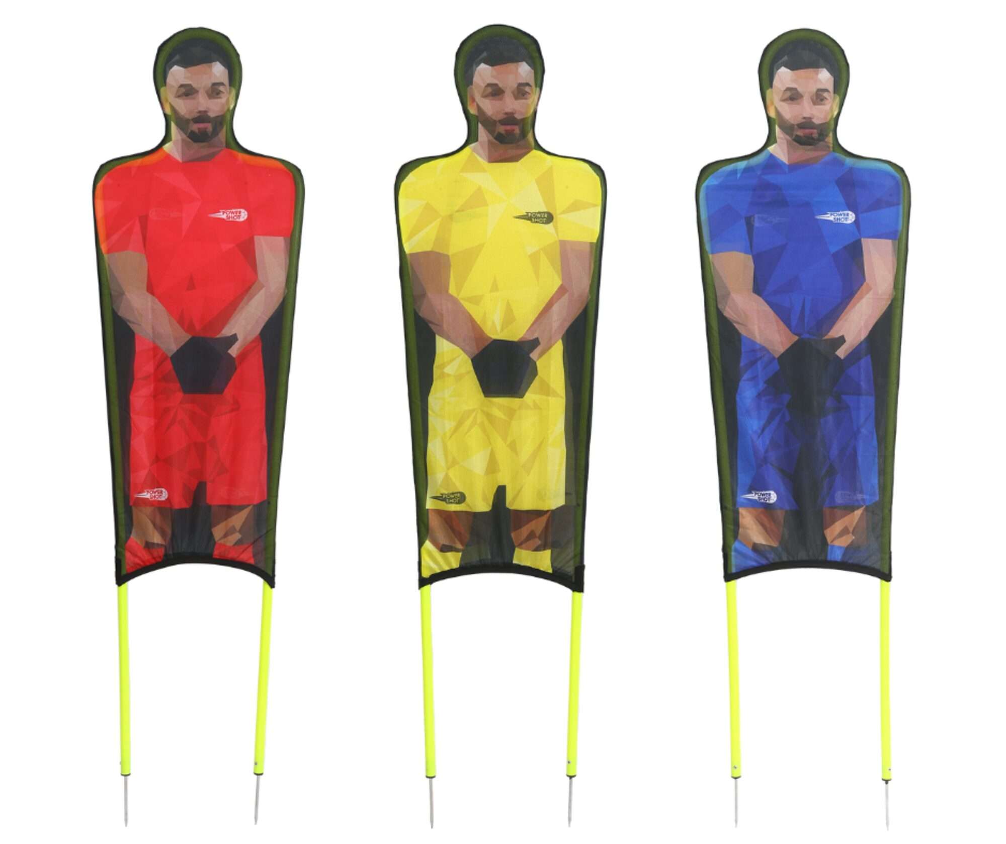 Image du produit : Set of 3 flexible mannequins in printed polyester 