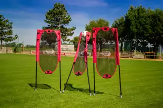 Kit of 3 flexible and foldable free kick dummies