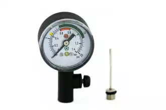 Pressure gauge with integrated pointer