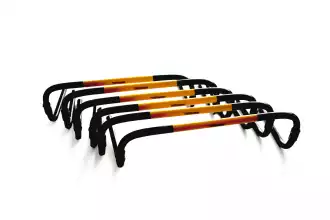 Set of 6 hurdles 20cm Self Return with carrying bag