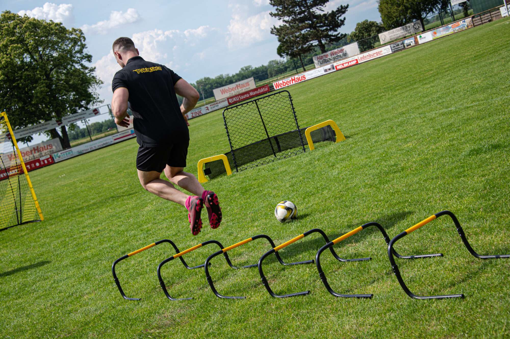 Image du produit : Set of 6 hurdles 20cm Self Return with carrying bag
