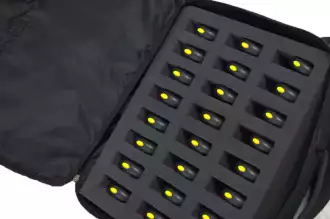 Set of 24 stopwatches + carrying bag